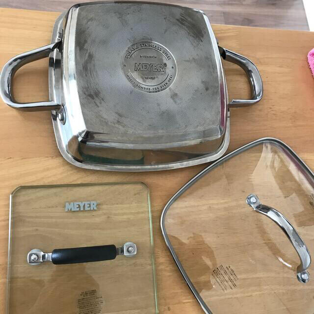 MEYER - レシピブック付 マイヤー スクエアグリルパン24cm&グリル