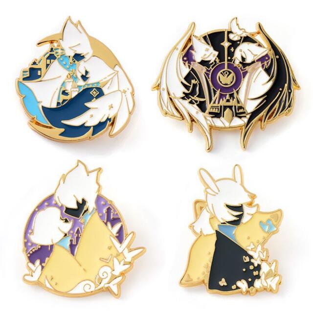 Sky 星の子 ピンバッチ 缶バッジ 精霊 コスプレ 究極の贈り物 4セット