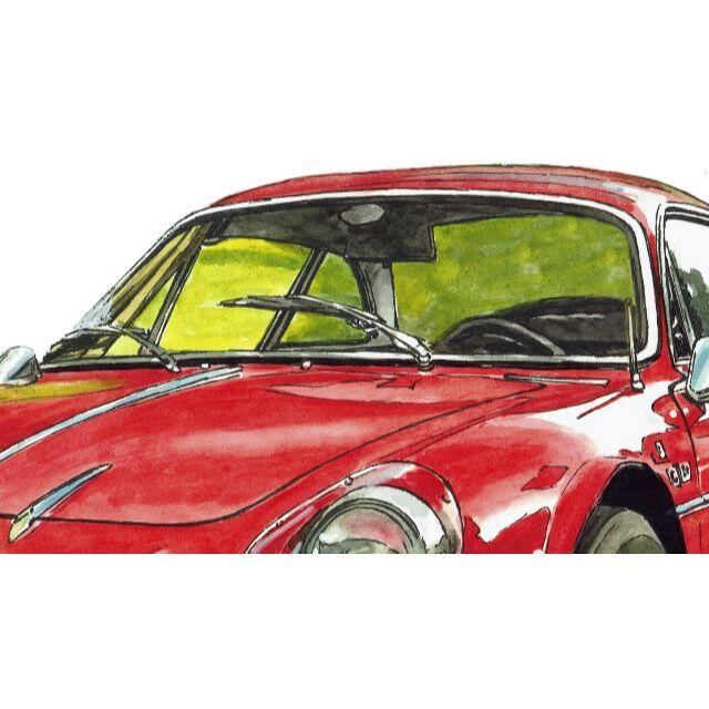 RENAULT - GC-493アルピーヌルノーA110限定版画サイン額装作家平右ヱ門