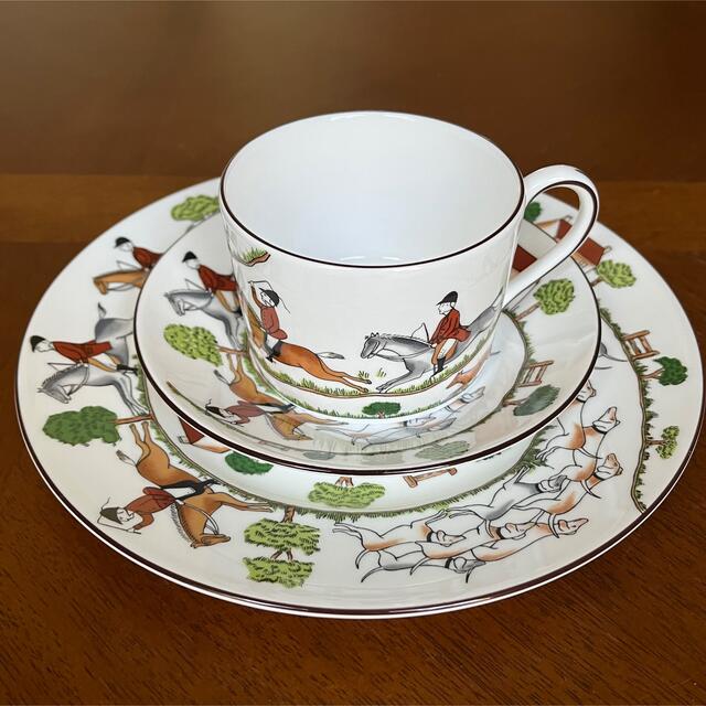 WEDGWOOD - 【美品】ウェッジウッド☆ハンティングシーン☆トリオの
