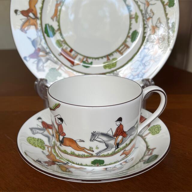 WEDGWOOD - 【美品】ウェッジウッド☆ハンティングシーン☆トリオの