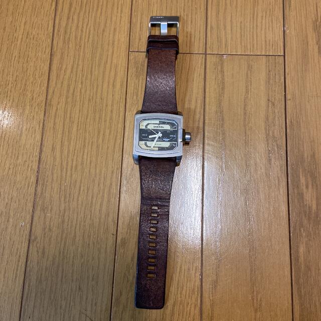 DIESEL - DIESEL 腕時計 スクエア レザーベルト レザーバンドの通販 by