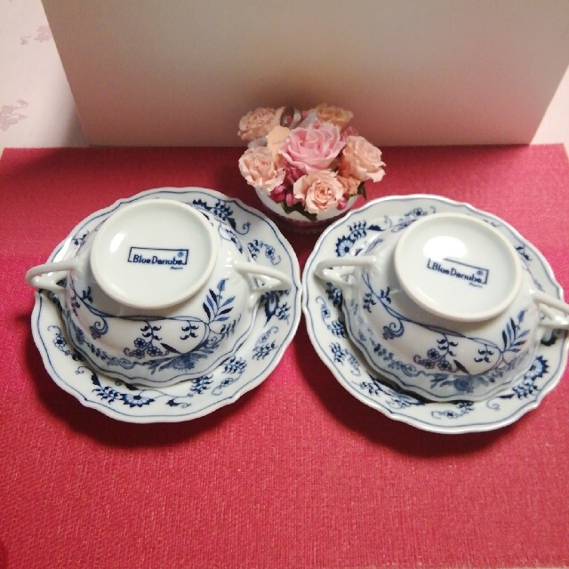 Blue Danube ブルーダニューブ 青い花柄 陶磁器 食器セット 8点 BLUE