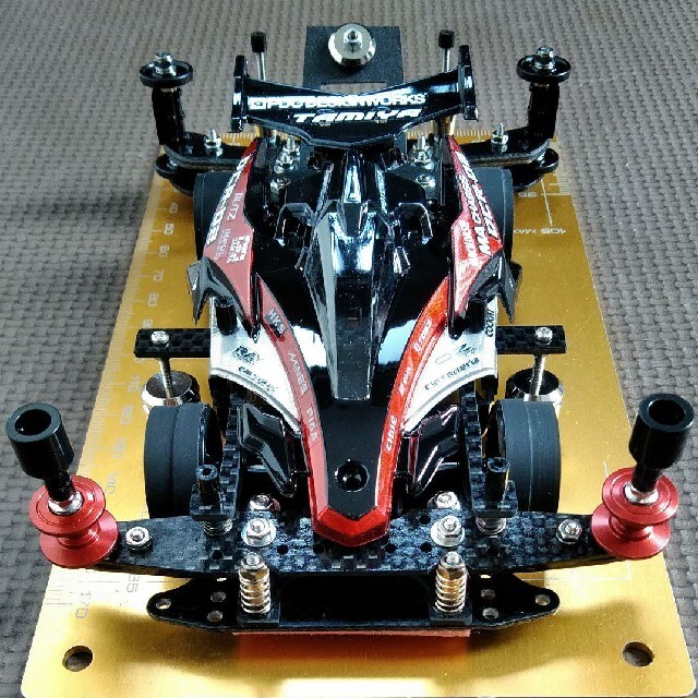 ミニ四駆 完成品 アバンテMKⅢ アズール Black&Red Specialの通販 by