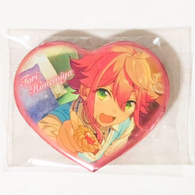 新品☆あんスタ【伏見弓弦＆姫宮桃李】ハートカンバッジ☆ハート缶