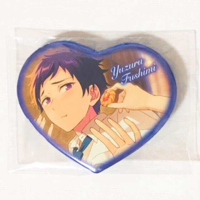 新品☆あんスタ【伏見弓弦＆姫宮桃李】ハートカンバッジ☆ハート缶