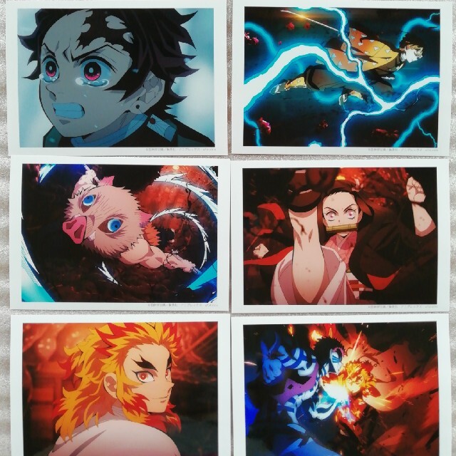 鬼滅の刃 無限列車編【OP】場面写ブロマイド6枚 煉獄杏寿郎