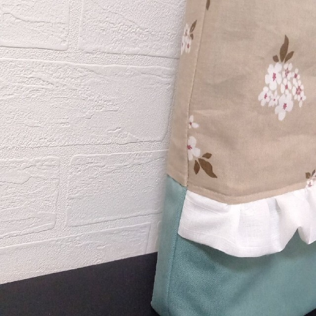 ハンドメイド】レッスンバッグ フリル 花柄 リバティ風 LIBERTY風の