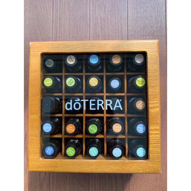 doTERRA エッセンシャルオイル 25本セット 木製ボックス