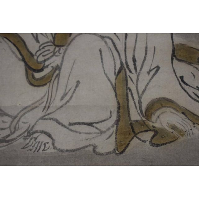 真作】狩野常信/菊慈童図/横物/掛軸☆宝船☆Z-545の通販 by 掛軸✩宝船