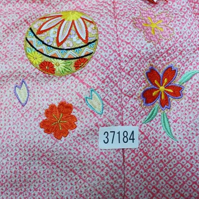 七五三 三歳 女児 被布着物セット 正絹 総絞り 祝着 NO37184の通販 by