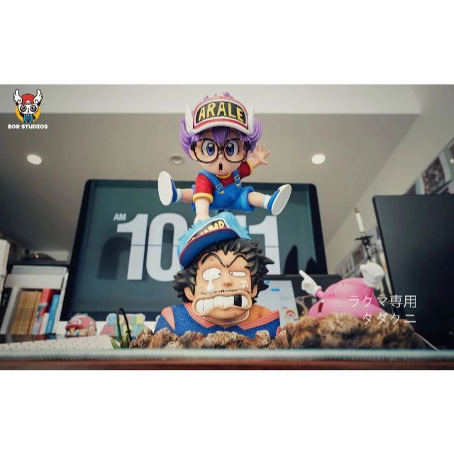 Dr.スランプ アラレちゃん ガレージキット 博士 げんこつ フィギュアの