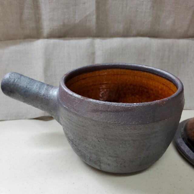 岩井窯 （山本教行）蓋付片手土鍋 【小】の通販 by ganguroko's shop