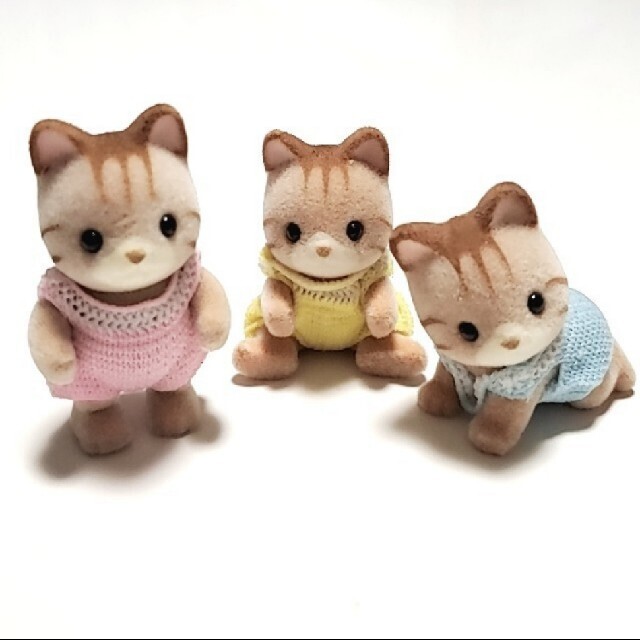 EPOCH - 希少 廃盤 シルバニアファミリー♡ シマネコ ♡ 家族 セットの