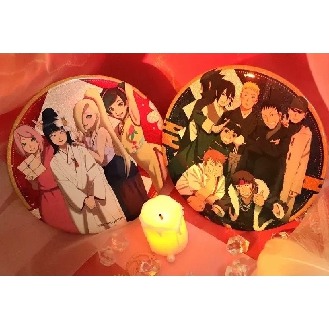 ナルト疾風伝 NARUTO ◎祝言 ナルト×ヒナタ セット 中国限定 缶バッジ