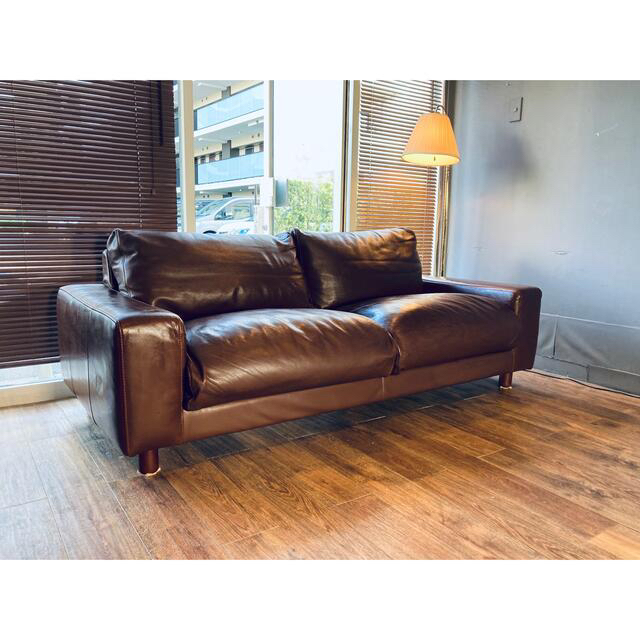 MUJI (無印良品) - 専用 19万サーフスタイルレザーフェザーソファー本