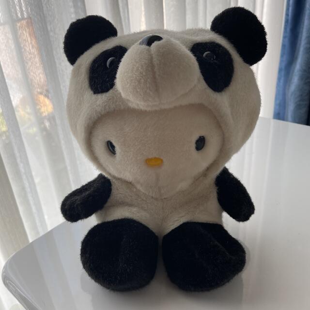 サンリオ レトロ 1998年製 ハローキティ パンダ着ぐるみ ぬいぐるみの