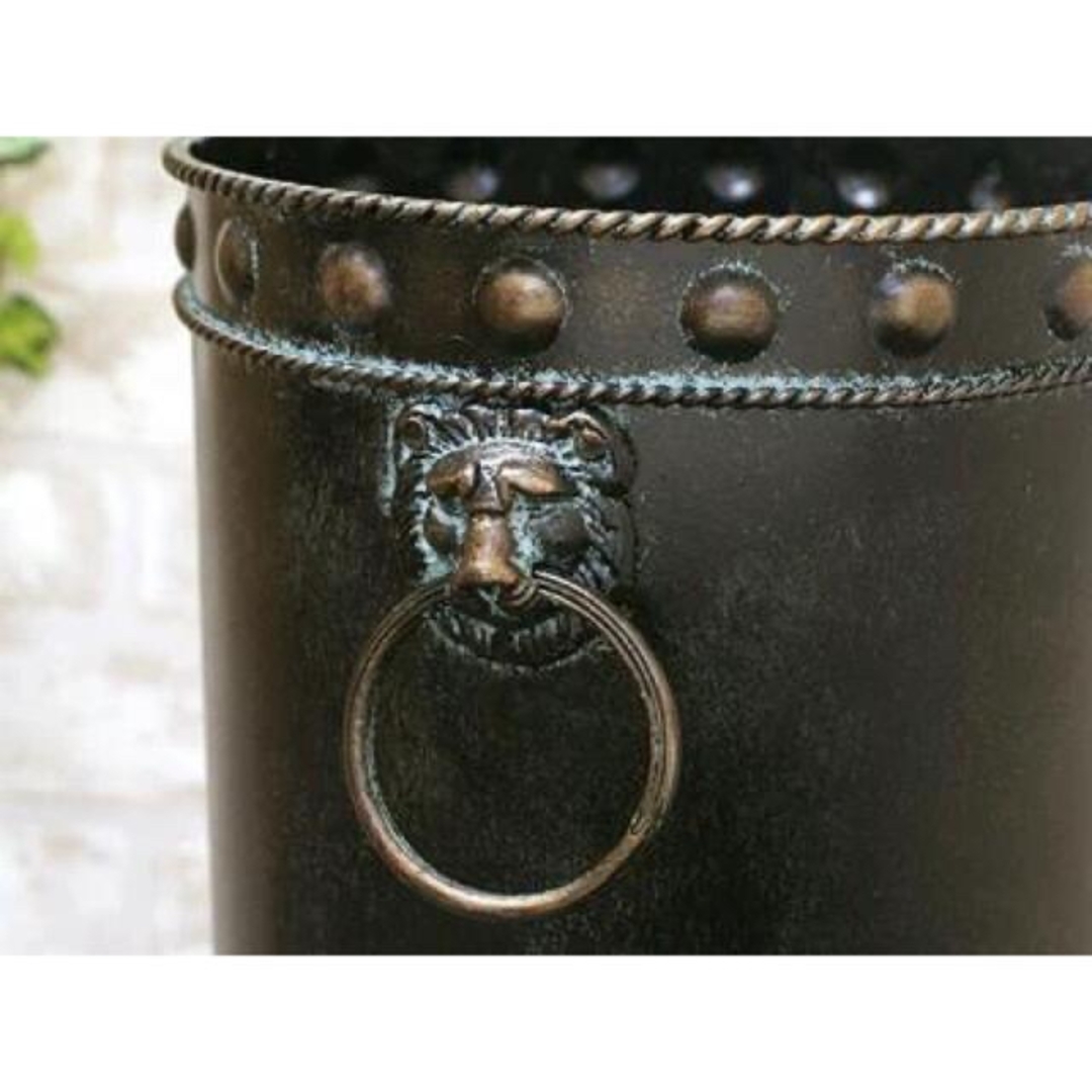 ライオン 傘立て アンブレラスタンド アイアン製 アンティーク