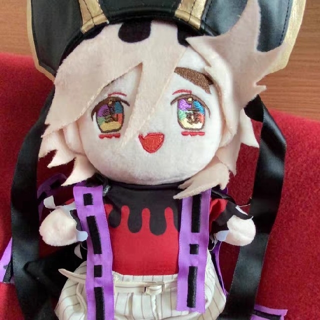 Q④5 鬼滅の刃 ぬいぐるみ 20cm 上弦の弐 童磨 笑顔 着せ替え 人形 誕