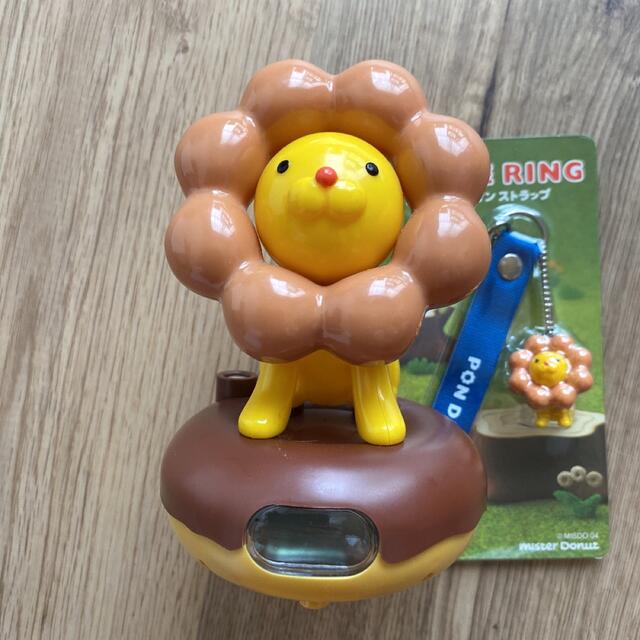 ミスド⭐︎ポンデライオン⭐︎置時計とストラップの通販 by neco☆s