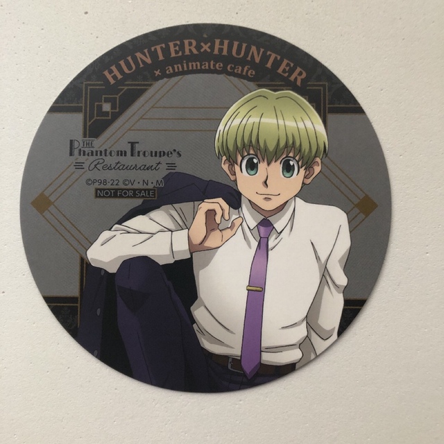 ハンターハンター シャルナーク コースター アニメイトカフェ 3種類
