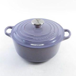 LE CREUSET - ルクルーゼ ココットロンド 両手鍋 1点 パープル系 20cm