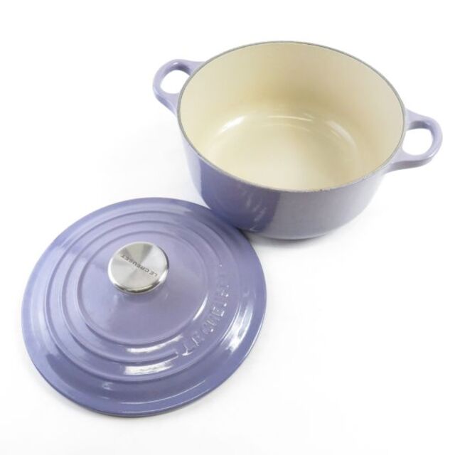 LE CREUSET - ルクルーゼ ココットロンド 両手鍋 1点 パープル系 20cm