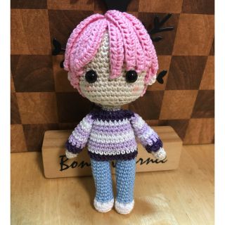 あみぐるみ ピンクの髪男の子(sold out)の通販 by ひまわり's shop｜ラクマ