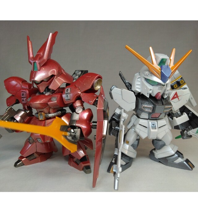 BANDAI - ガンプラ SDEX νガンダム&サザビー【全塗装】の通販 by yui