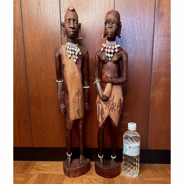 primitive art アフリカ民藝 マサイ族 木彫り人形の通販 by MUKUDOKU