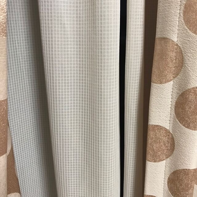 ニトリ - ニトリ オーダーカーテン オーダーメイド ドット 水玉