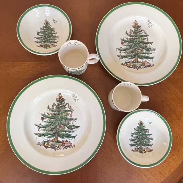 未使用美品】英国製スポード ☆クリスマスツリー☆ペアセットの通販 by