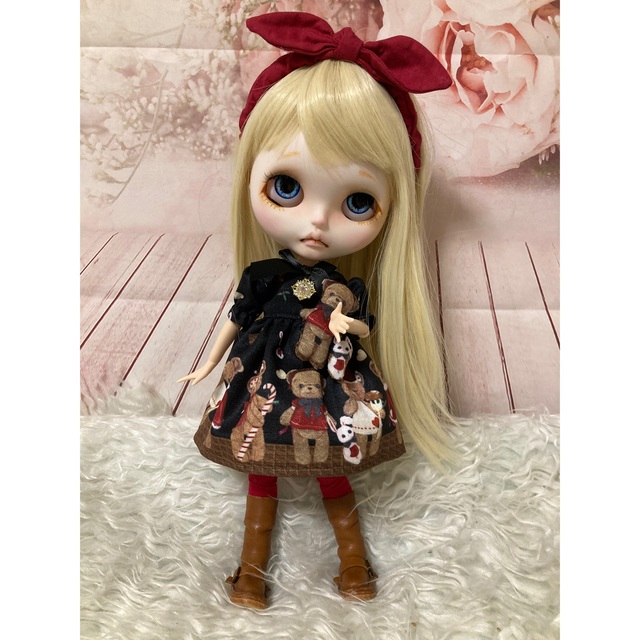 ☆ カスタムアイシードール ブライス ☆ アウトフィット ゴスロリくま