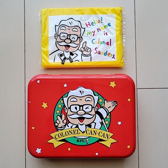 ケンタッキーフライドチキン カーネルサンダース 缶 小物入れ かんかん