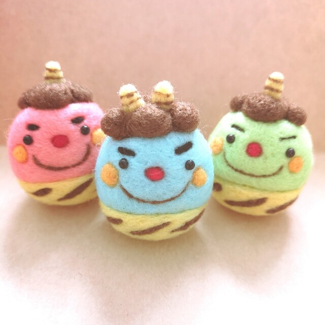 羊毛フェルト・節分・鬼さんセット②の通販 by ちぃ's shop｜ラクマ