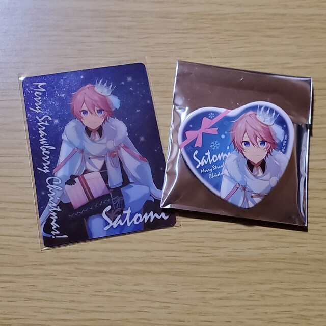 すとぷりクリスマス さとみくん 缶バッチ カードの通販 by ☆ななち