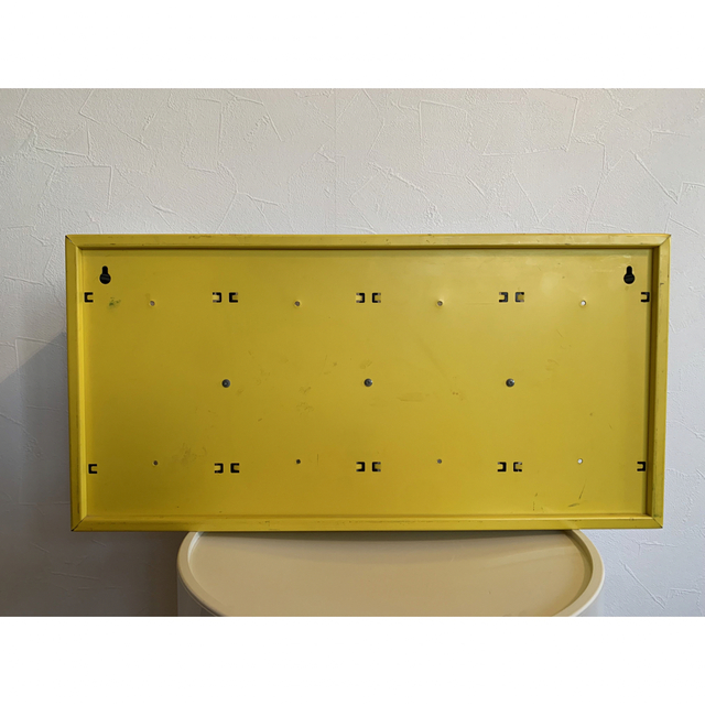 cassette city カセットテープ収納ラック黄色 レトロ ヴィンテージの