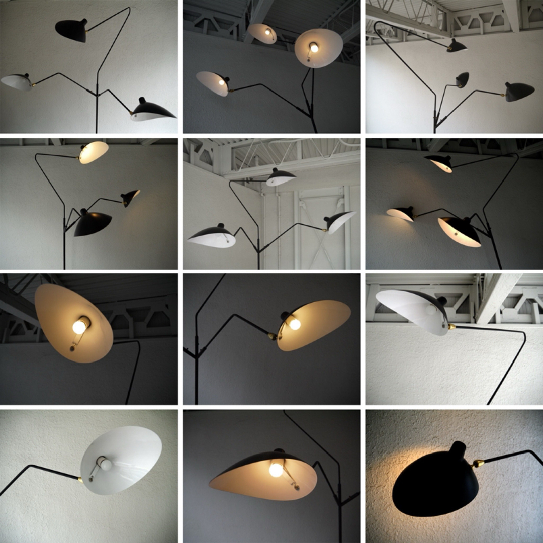 IDEE - セルジュムーユ Serge Mouille ◇3灯フロアランプ 新品の通販