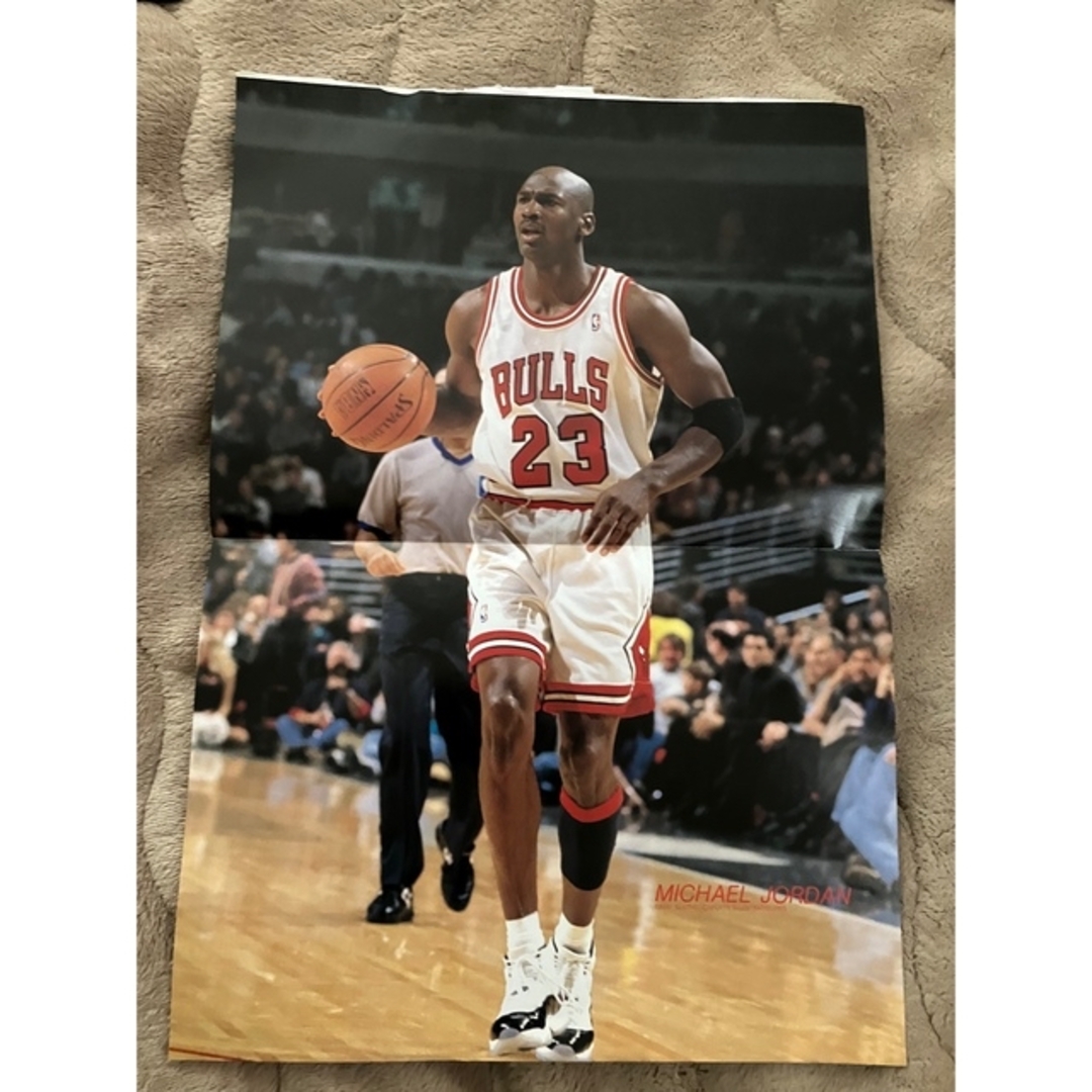 マイケルジョーダン シャキールオニール NBAポスター バスケ雑誌付録の