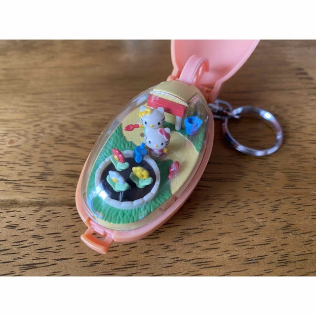 レトロ ハローキティ ポケットクリッター ピンクオレンジの通販 by Lea