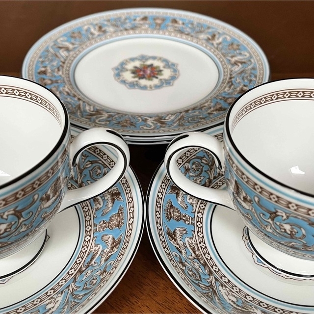 WEDGWOOD - 【黒壺美品】ウェッジウッド☆フロレンティーンターコイズ