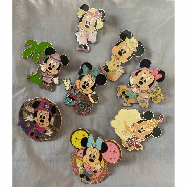 Disney - ディズニーシー ディズニーランド ミニー ピンバッジ セット