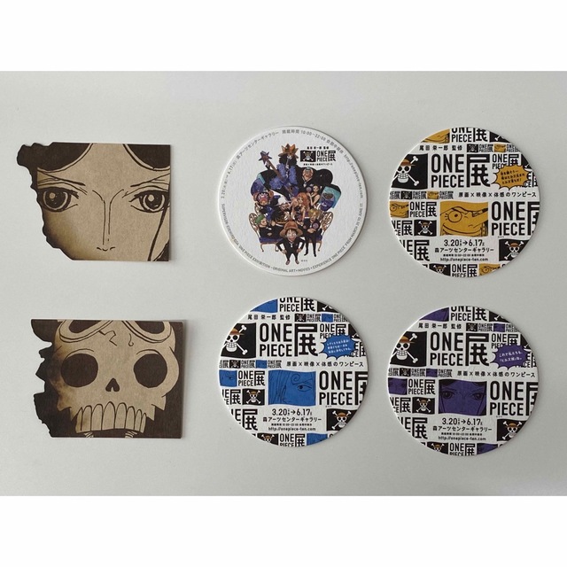 ONE PIECE - ONE PIECE展 入場者特典ビブルカード2枚 + コースター4枚