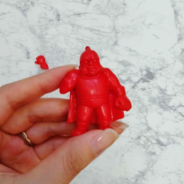 当時物☆激レア☆キン肉大王 赤色(キン肉マン)昭和のキン消し☆森永