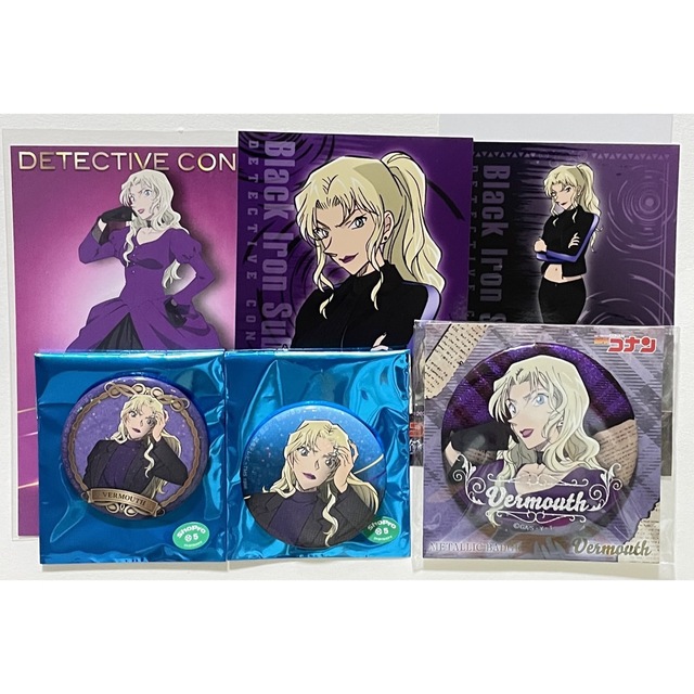 コナン コナンプラザ 映画 缶バッジ 黒鉄の魚影 ベルモット グッズ