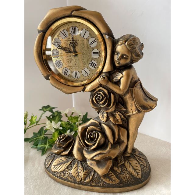 CITIZEN シチズン 4RG629 昭和レトロ アンティーク 置時計の通販 by