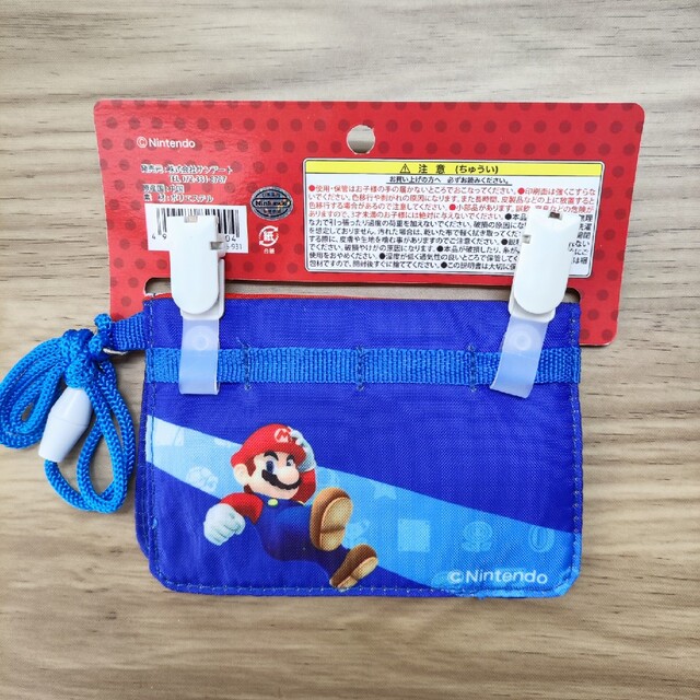 任天堂 - スーパーマリオ ネックコード付きミニお出かけウォレット