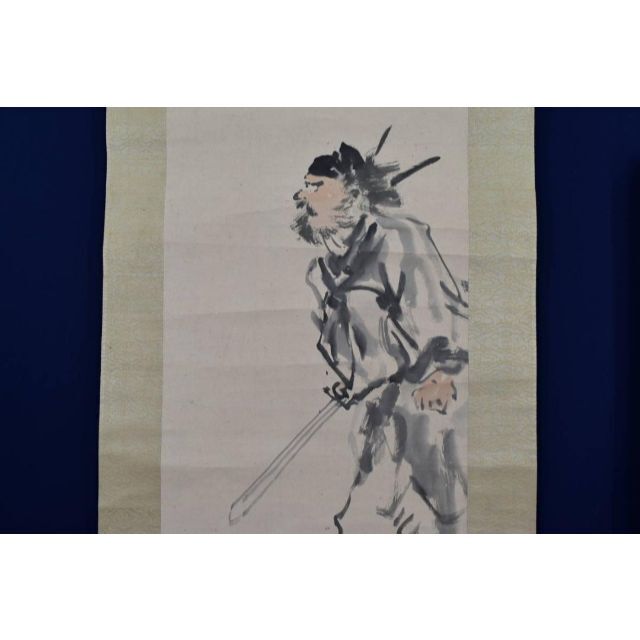 真作】久保田米僊/鐘馗図/掛軸☆宝船☆AB-96の通販 by 掛軸✩宝船✩'s