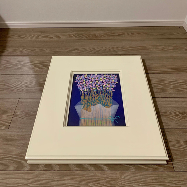 鈴木悦郎先生の絵画春告げ花