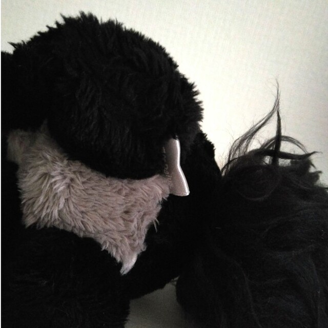 Jam or Pains. 黒狼 オオカミ ぬいぐるみ アートドール テディベアの